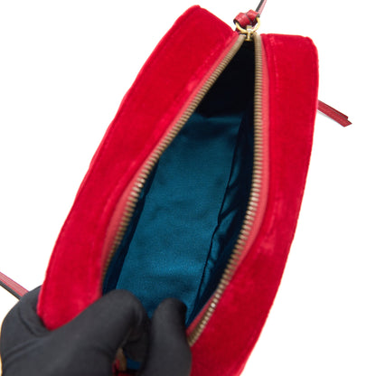Gucci Marmont Valvet Camera Bag Red