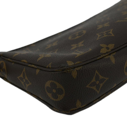 LOUIS VUITTON Pochette  Monogram Canvas Pouch Brown