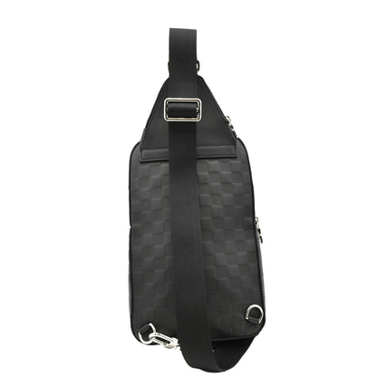 LOUIS VUITTON Avenue Sling Damier Infini Leather Backpack Bag Black