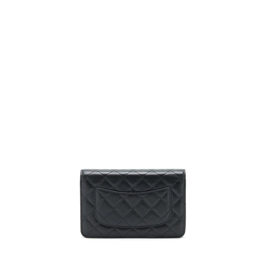 Chanel Classic Wallet On Chain Caviar Black