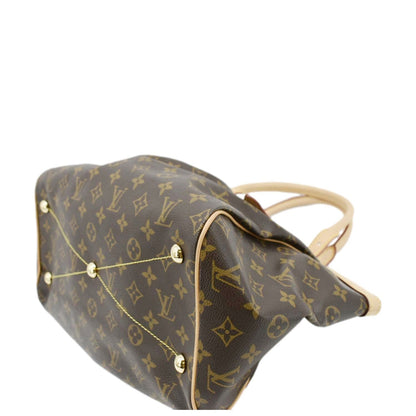 LOUIS VUITTON Tivoli GM Monogram Canvas Satchel Bag Brown