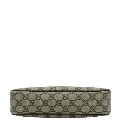 GUCCI Dollar Ophidia Web Small GG Supreme Monogram Canvas New Acero Shoulder Bag Beige 735132