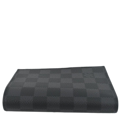 LOUIS VUITTON James Damier Graphite Canvas Wallet Black