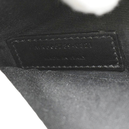 YVES SAINT LAURENT Uptown Envelope Grain De Poudre Leather Clutch Light Grey