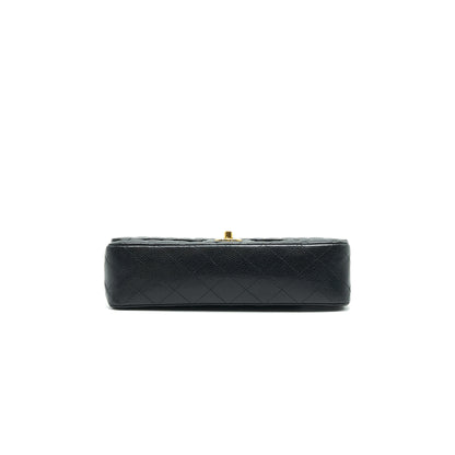Chanel Medium Classic Double Flap Bag Caviar Black  Serial16