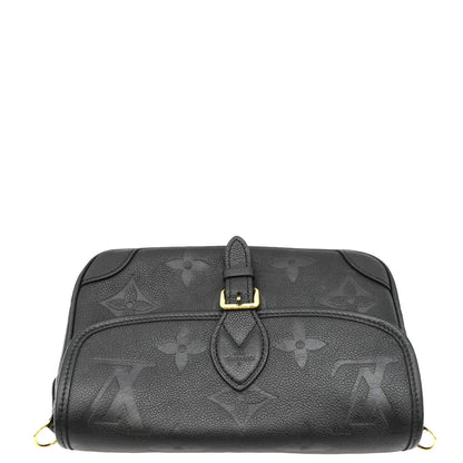 LOUIS VUITTON  Diane Empreinte Leather Crossbody Bag Black