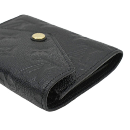 LOUIS VUITTON Victorine Monogram Empreinte Wallet Black