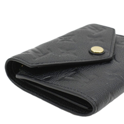 LOUIS VUITTON Victorine Monogram Empreinte Wallet Black