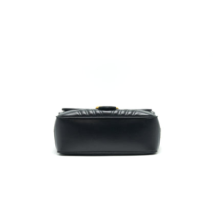 GUCCI GG MARMONT MATELASS� SHOULDER BAG BLACK