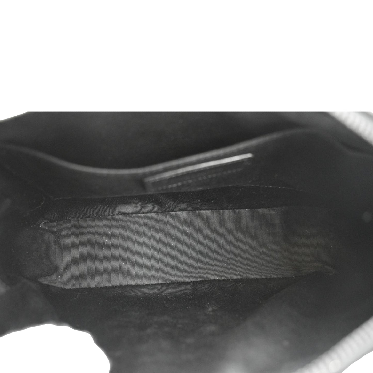 YVES SAINT LAURENT Lou Chevron Leather Camera Crossbody Bag Black