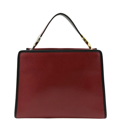 FENDI Runaway Small Leather Tote Bag Red