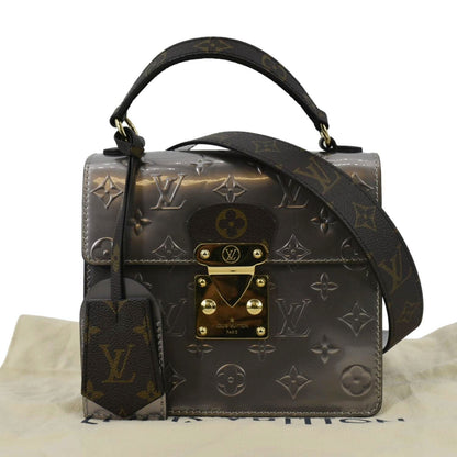 LOUIS VUITTON Spring Street NM Monogram Vernis Crossbody Bag Light Purple