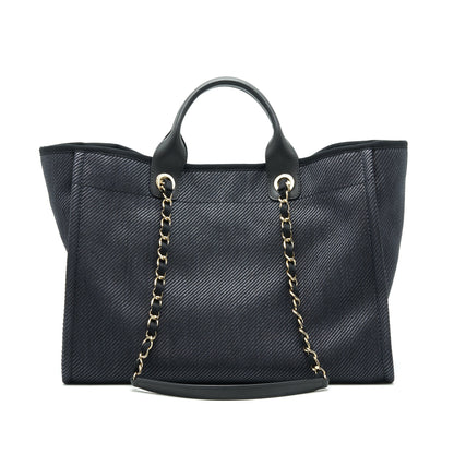 Chanel Medium Deauville Tote In Black