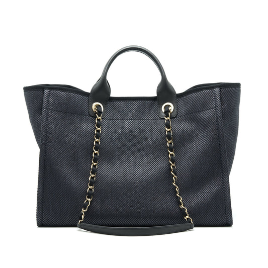 Chanel Medium Deauville Tote In Black