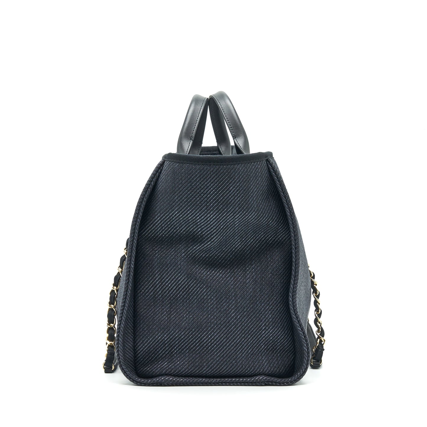 CHANEL MEDIUM DEAUVILLE TOTE IN BLACK