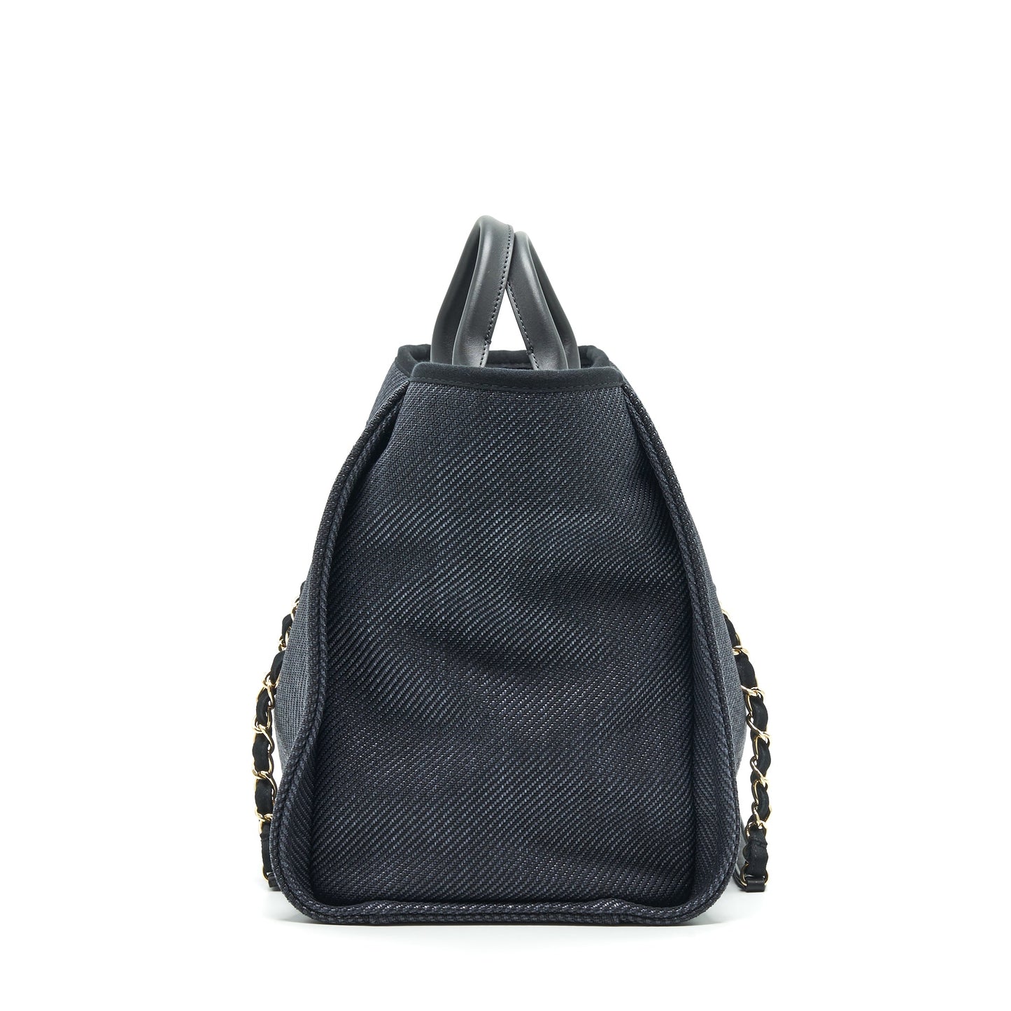 CHANEL MEDIUM DEAUVILLE TOTE IN BLACK
