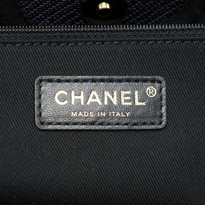 Chanel Medium Deauville Tote In Black