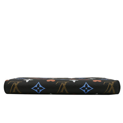 LOUIS VUITTON Game On Multicolor Monogram Canvas Zippy Wallet Black