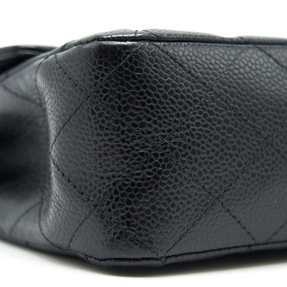 Chanel Medium Classic Double Flap Bag Caviar Black  Serial16