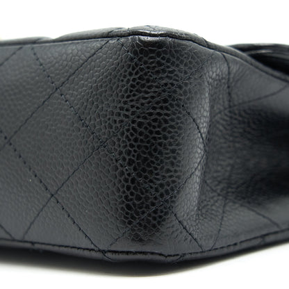 Chanel Medium Classic Double Flap Bag Caviar Black  Serial16