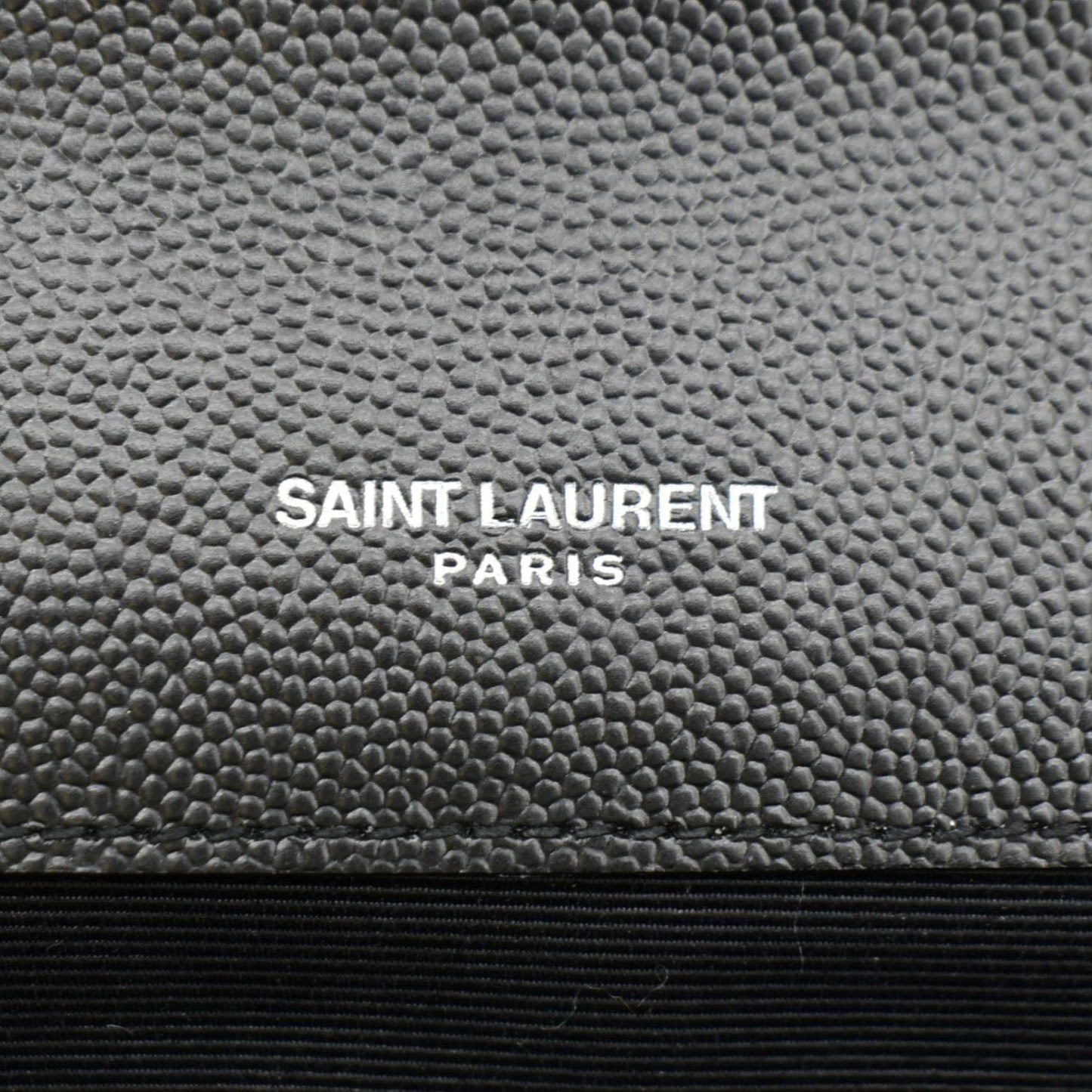 YVES SAINT LAURENT Large Envelope Mix Matelasse Leather Chain Shoulder Bag Black