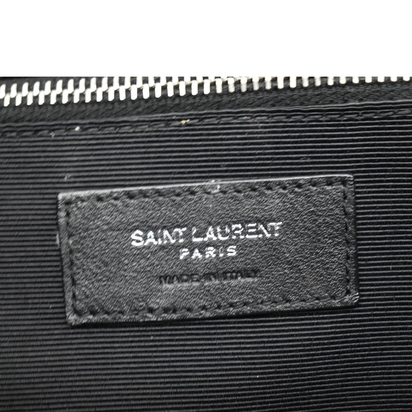 YVES SAINT LAURENT Large Envelope Mix Matelasse Leather Chain Shoulder Bag Black