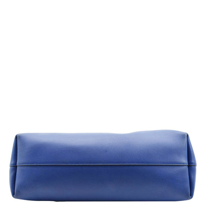 YVES SAINT LAURENT Shopping Leather Tote Bag Blue