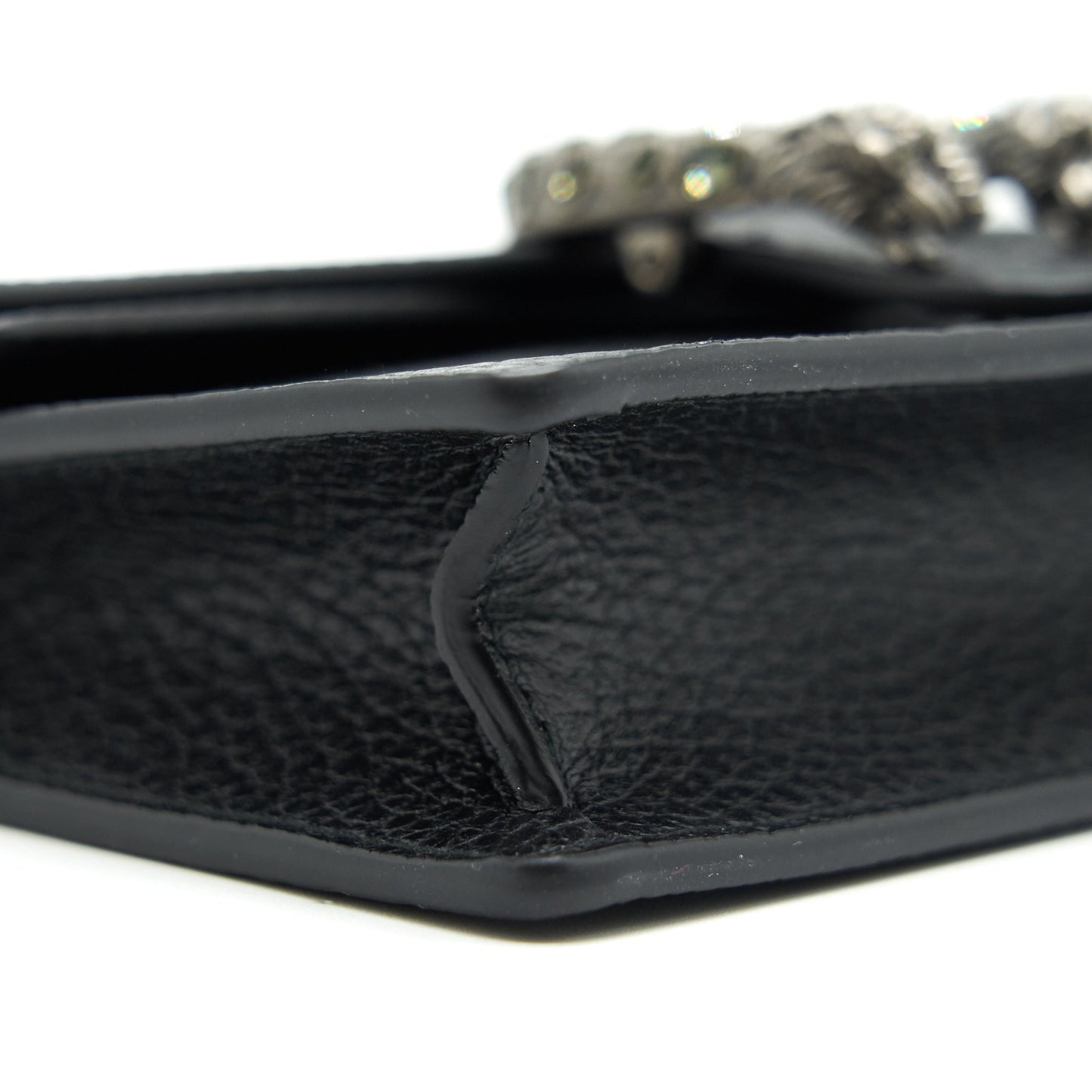 Gucci Dionysus Leather Super Mini Bag Black