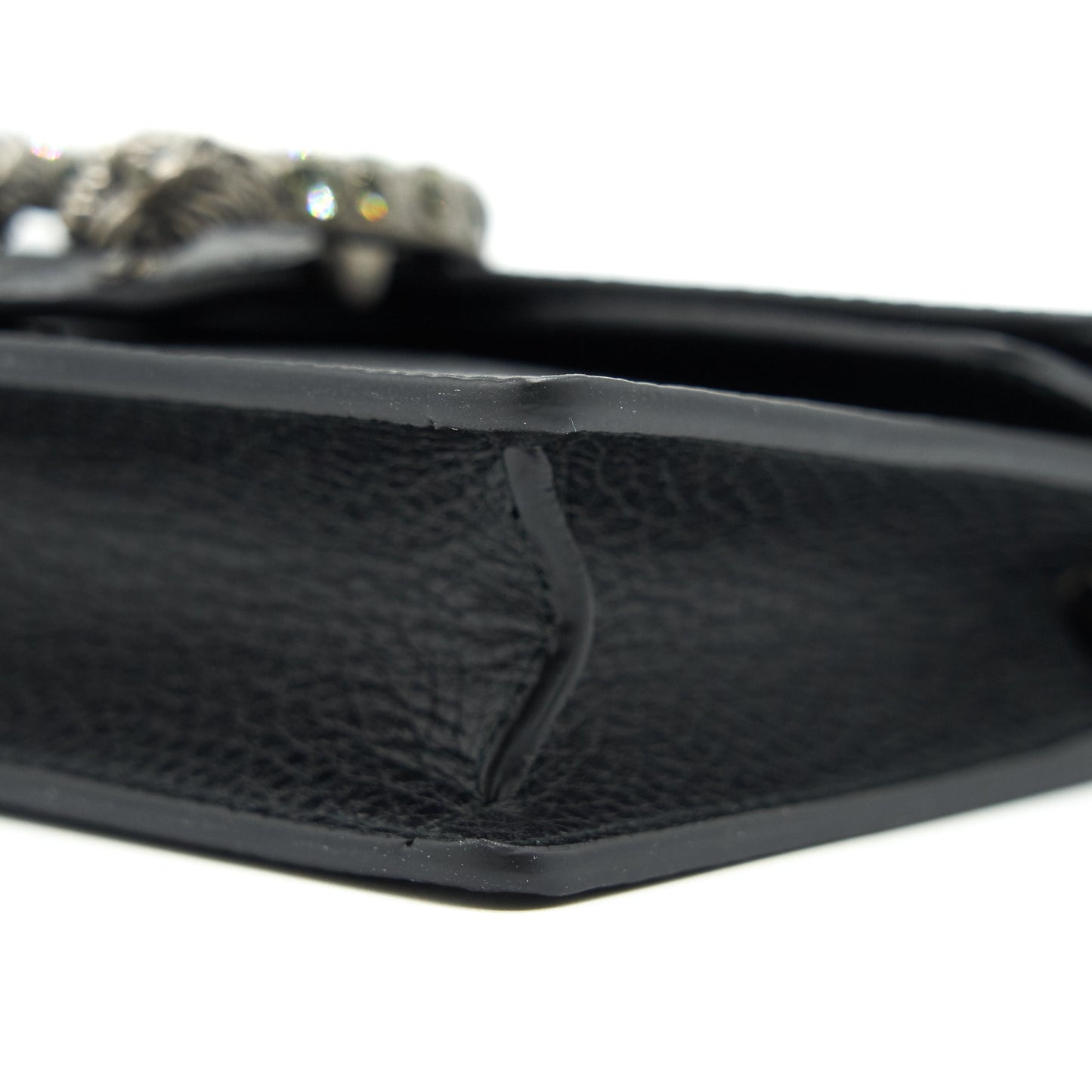 Gucci Dionysus Leather Super Mini Bag Black
