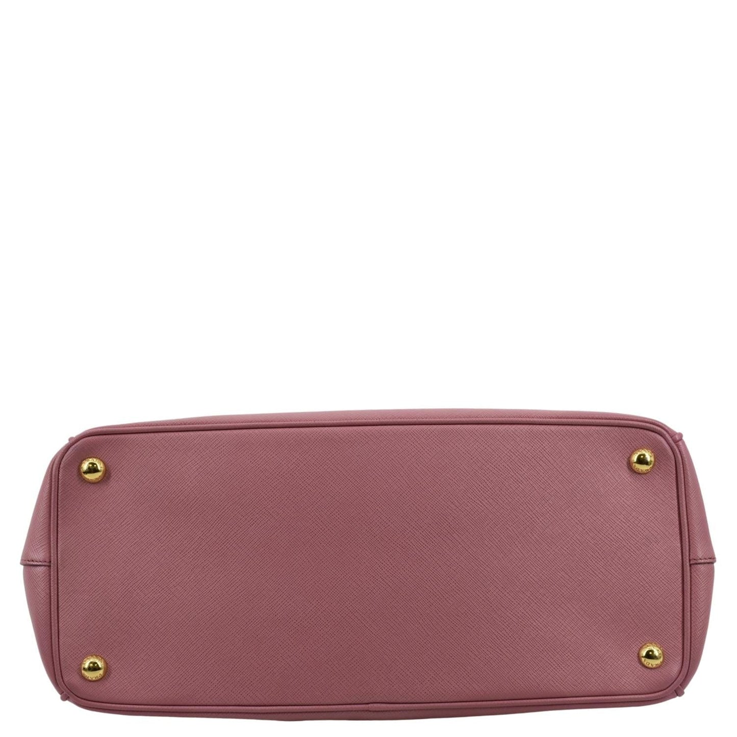 PRADA Galleria Double-Zip Medium Saffiano Leather Tote Bag Pink