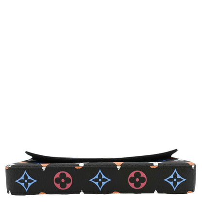 LOUIS VUITTON Pochette Felicie Game On Canvas Crossbody Bag Multicolor