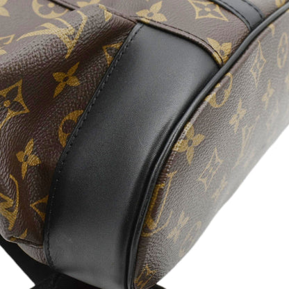 LOUIS VUITTON Christopher MM Monogram Macassar Canvas Backpack Bag Brown
