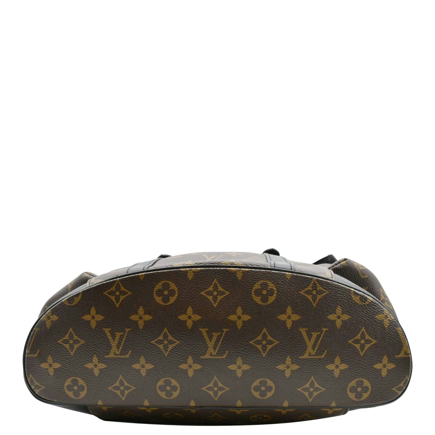 LOUIS VUITTON Christopher MM Monogram Macassar Canvas Backpack Bag Brown