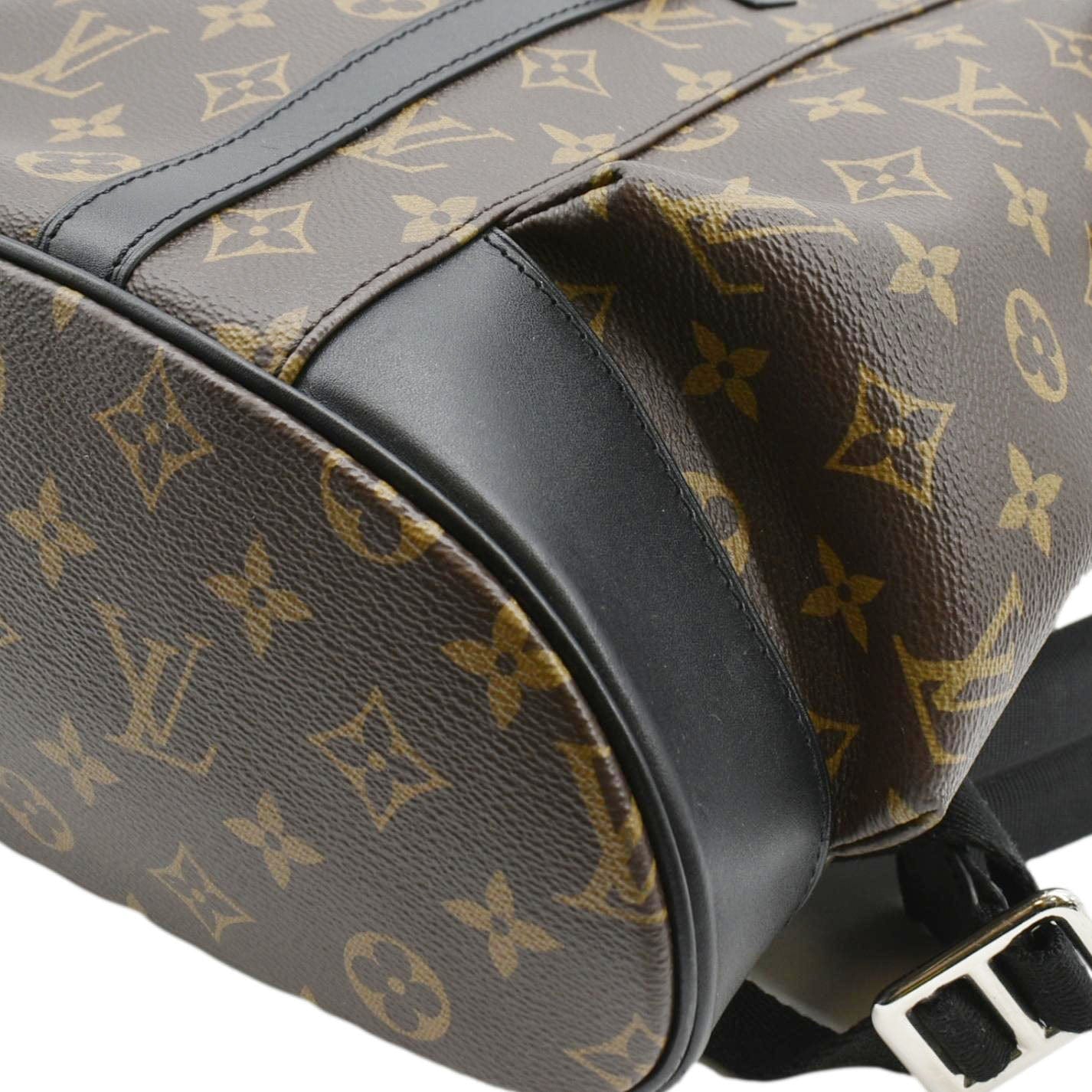 LOUIS VUITTON Christopher MM Monogram Macassar Canvas Backpack Bag Brown