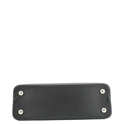 LOUIS VUITTON Capucines MM Taurillon Leather Shoulder Bag Black