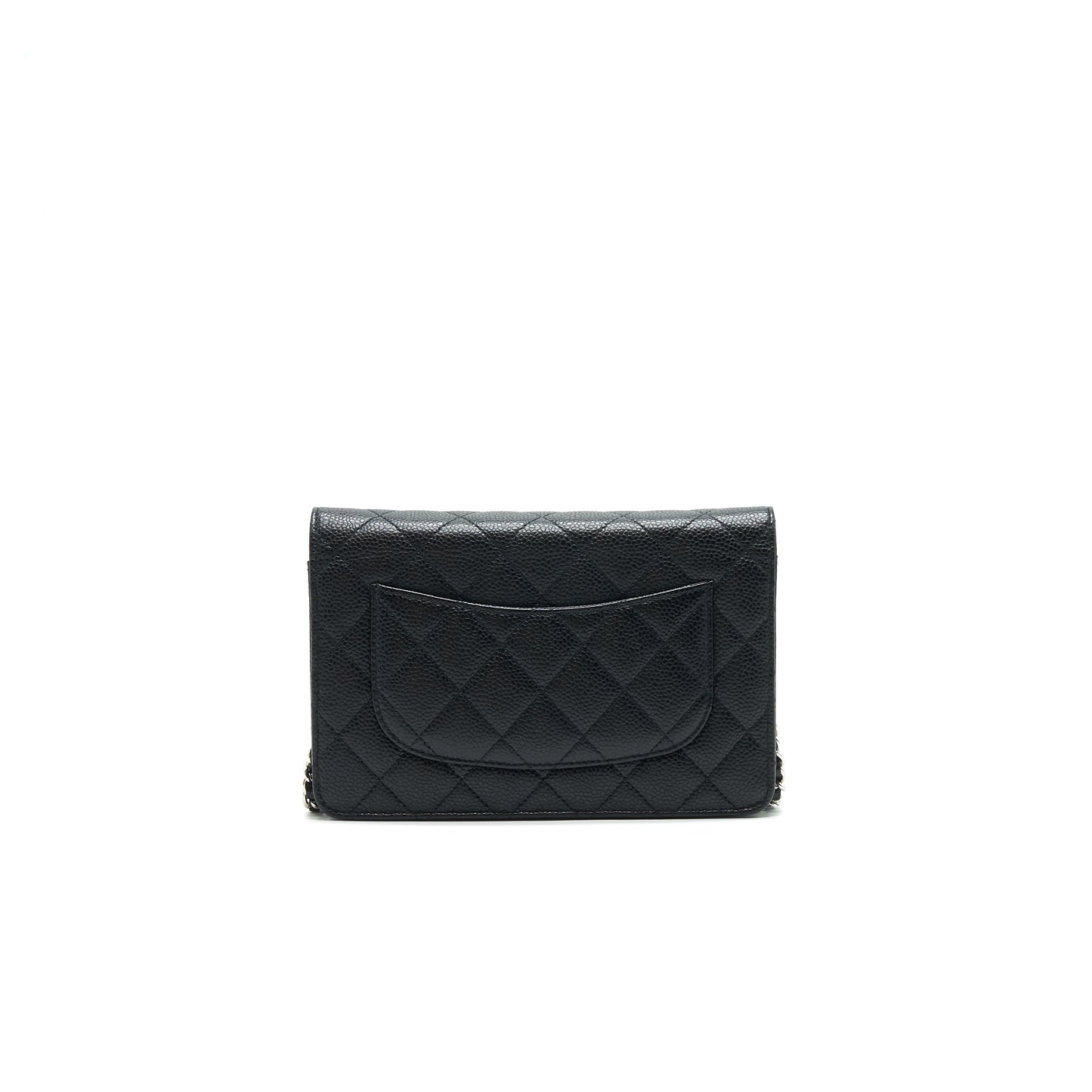 Chanel Caviar Wallet on Chain Black