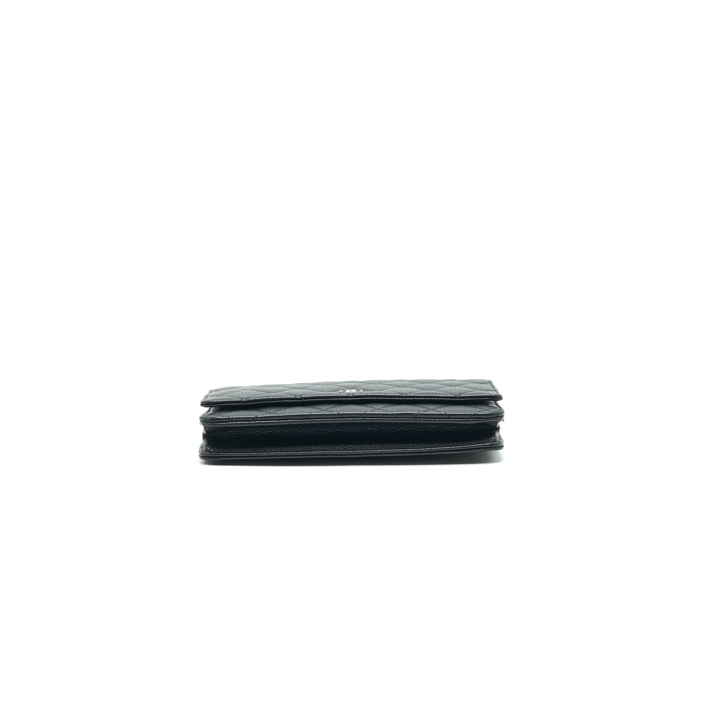 Chanel Caviar Wallet on Chain Black