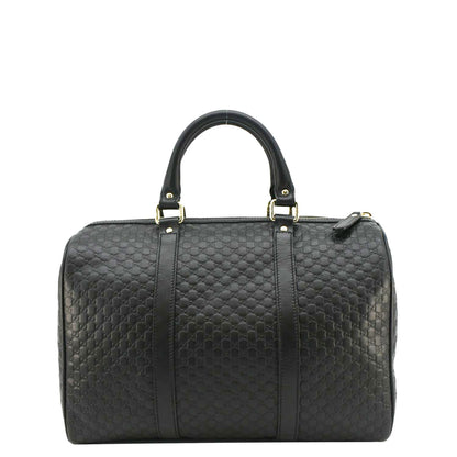 GUCCI  GG Microguccissima Boston Travel Bag Black 449646