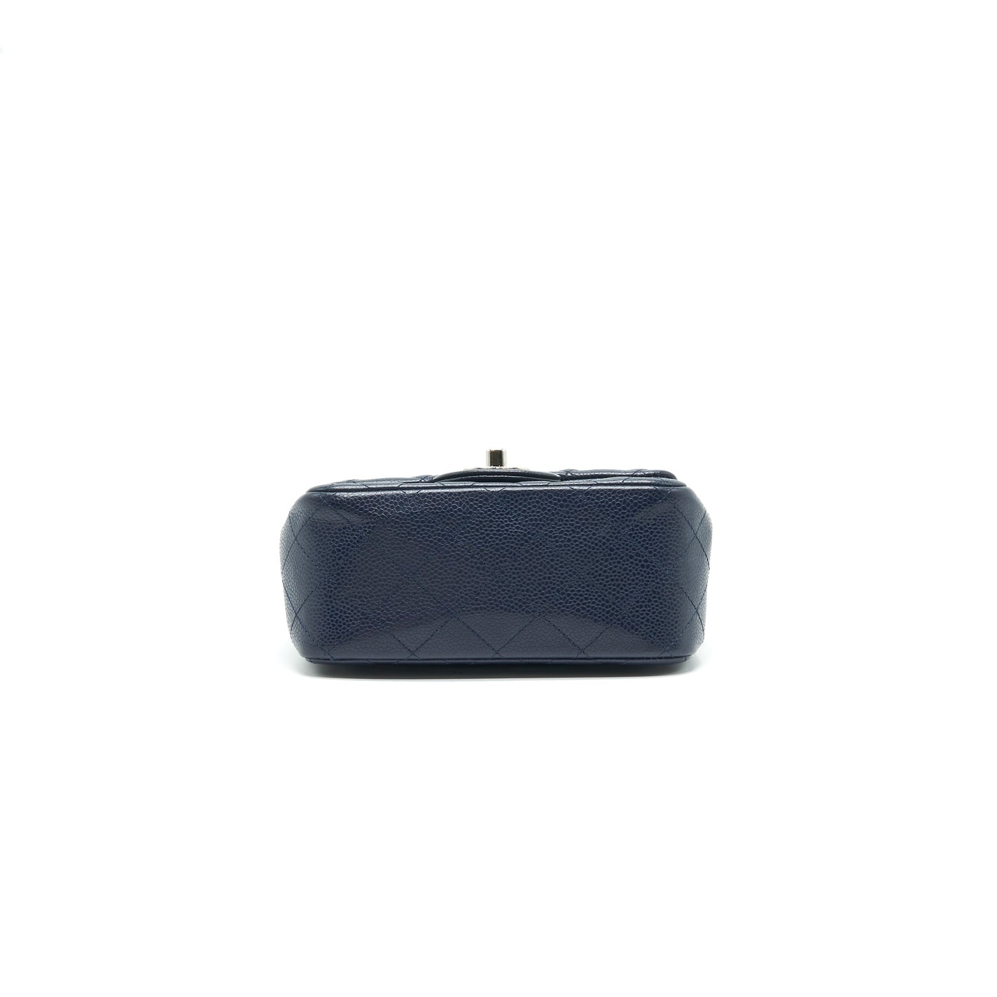 Chanel Mini Square Caviar Navy  serial 18