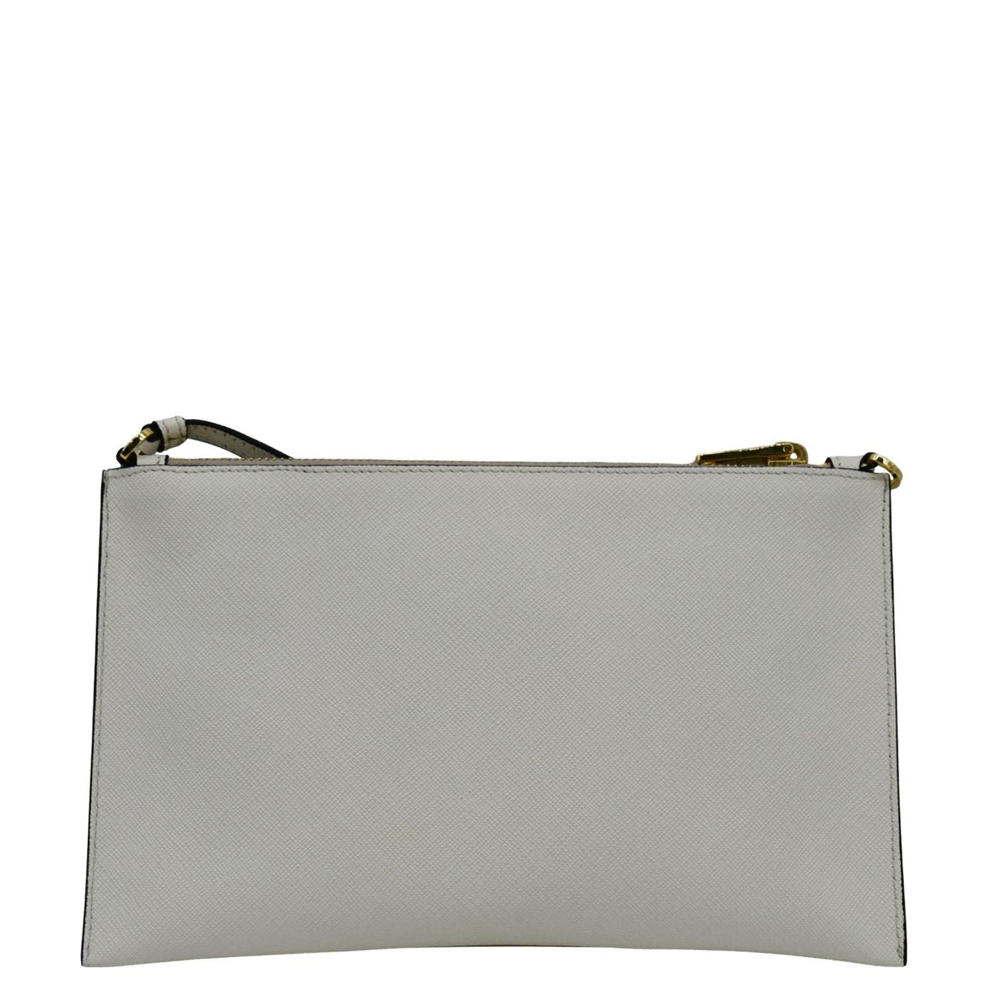 PRADA Vitello Phenix Mini Saffiano Leather Shoulder Bag White