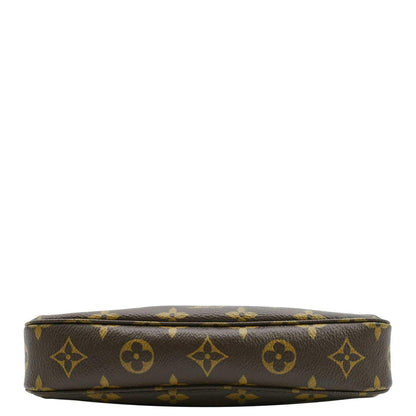LOUIS VUITTON Pochette Monogram Canvas Accessoires Pouch Brown
