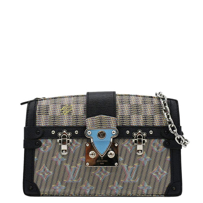 LOUIS VUITTON Trunk Clutch Damier Monogram LV Pop Crossbody Bag Multicolor