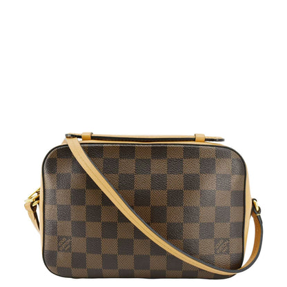 LOUIS VUITTON Santa Monica Damier Ebene Crossbody Bag Brown