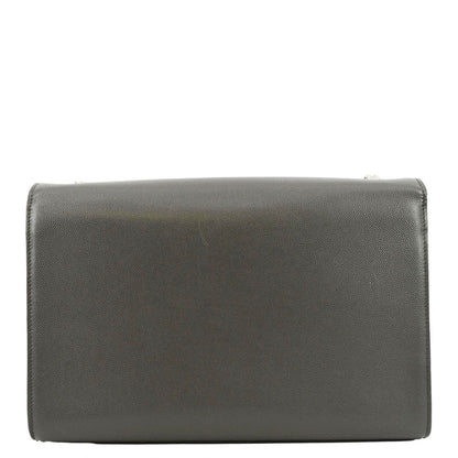 YVES SAINT LAURENT Kate Leather Shoulder Bag Gray