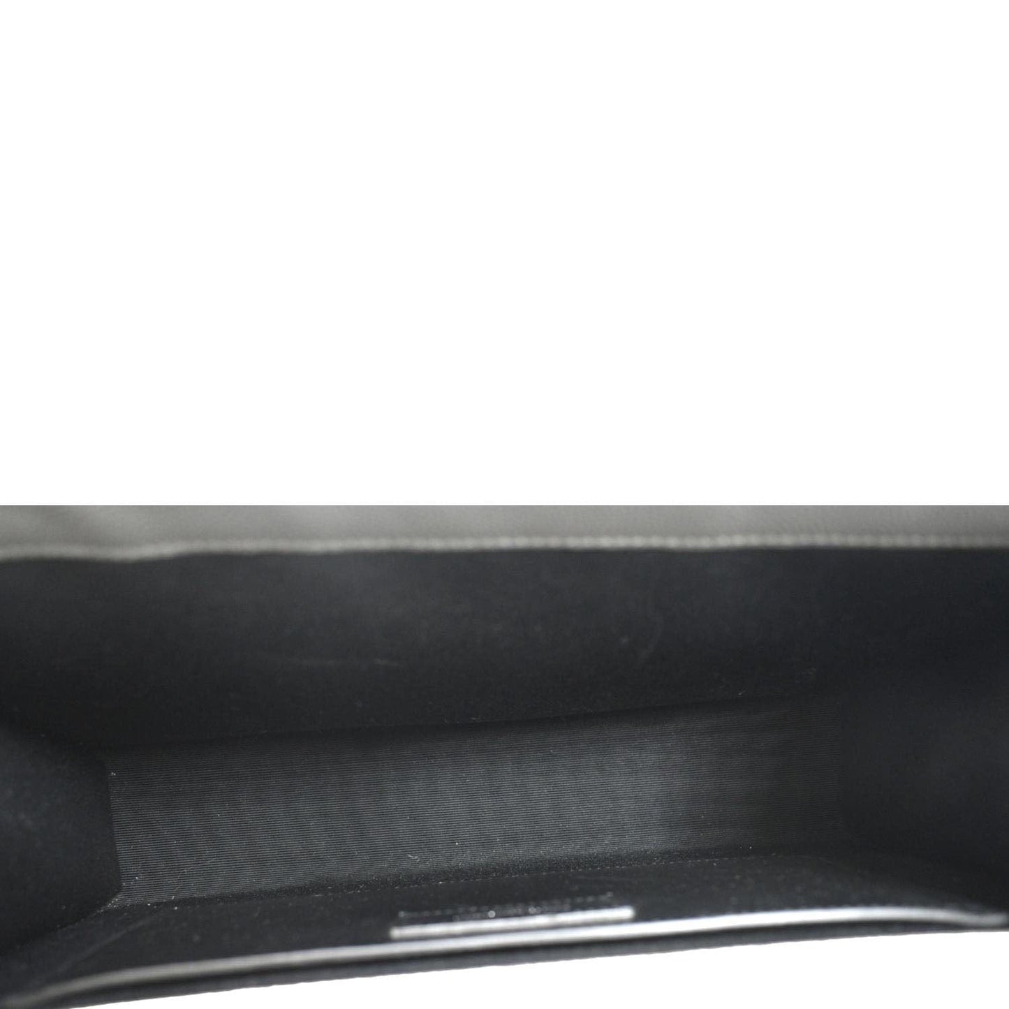 YVES SAINT LAURENT Kate Leather Shoulder Bag Gray