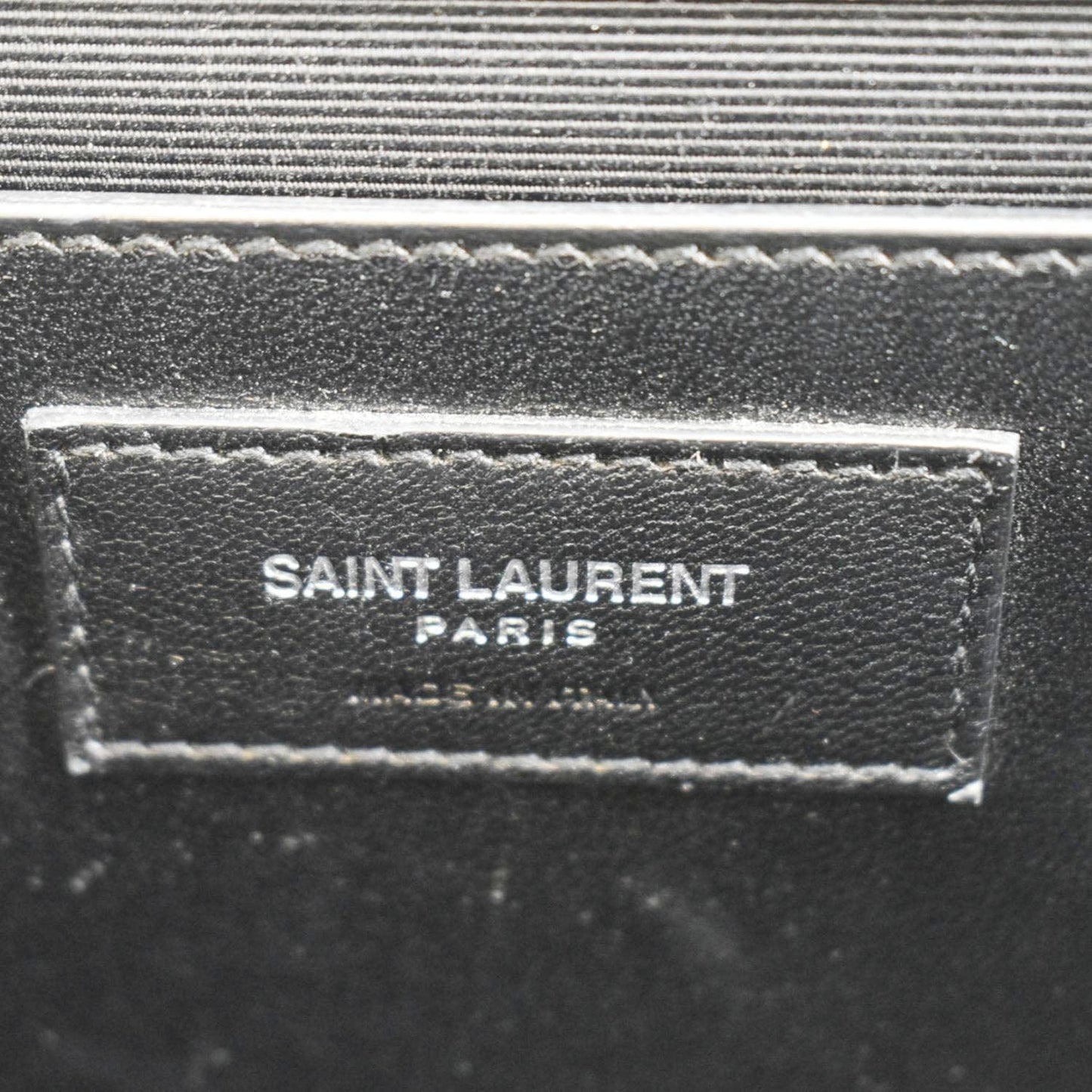 YVES SAINT LAURENT Kate Leather Shoulder Bag Gray