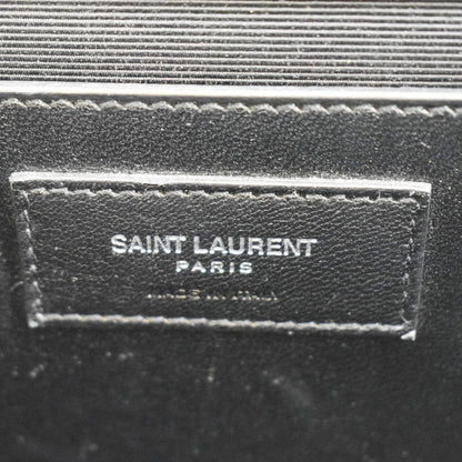 YVES SAINT LAURENT Kate Leather Shoulder Bag Gray