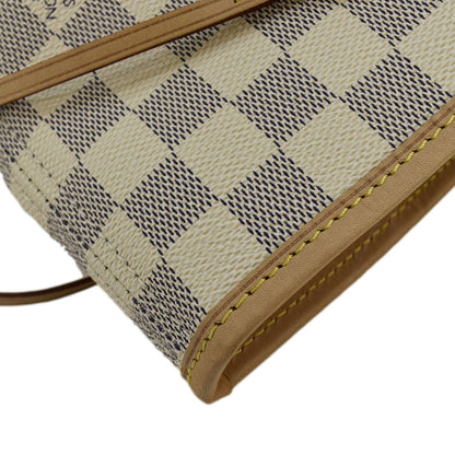 LOUIS VUITTON Neverfull GM Damier Azur Tote Shoulder Bag Rose Ballerine