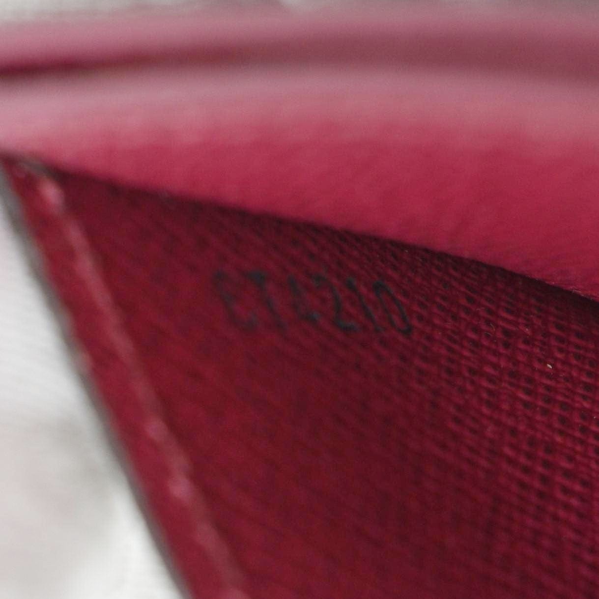 LOUIS VUITTON Monogram Canvas Card Holder Cerise