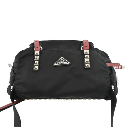 PRADA New Vela Nylon Shoulder Bag Black